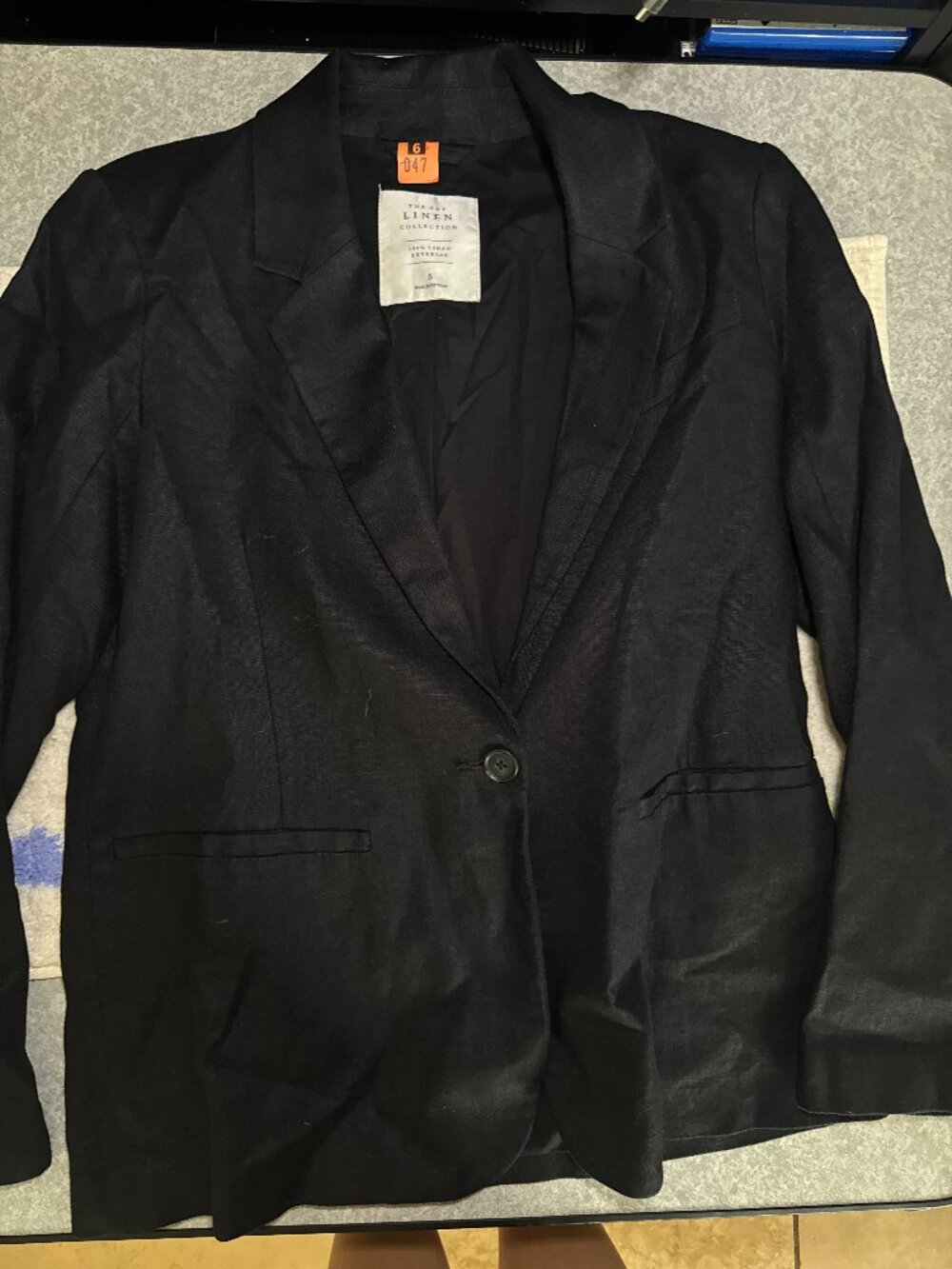 Abercrombie & Fitch oversized linen blazer